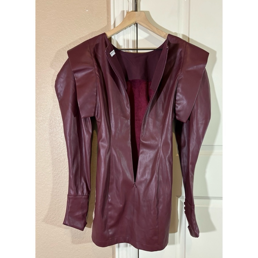 NWOT MVP Faux Leather Dress - Picture 14 of 15